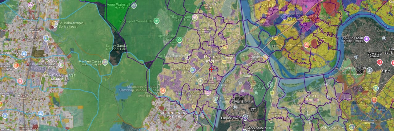 MapMagician GIS — Development Plan overlay on Google Maps