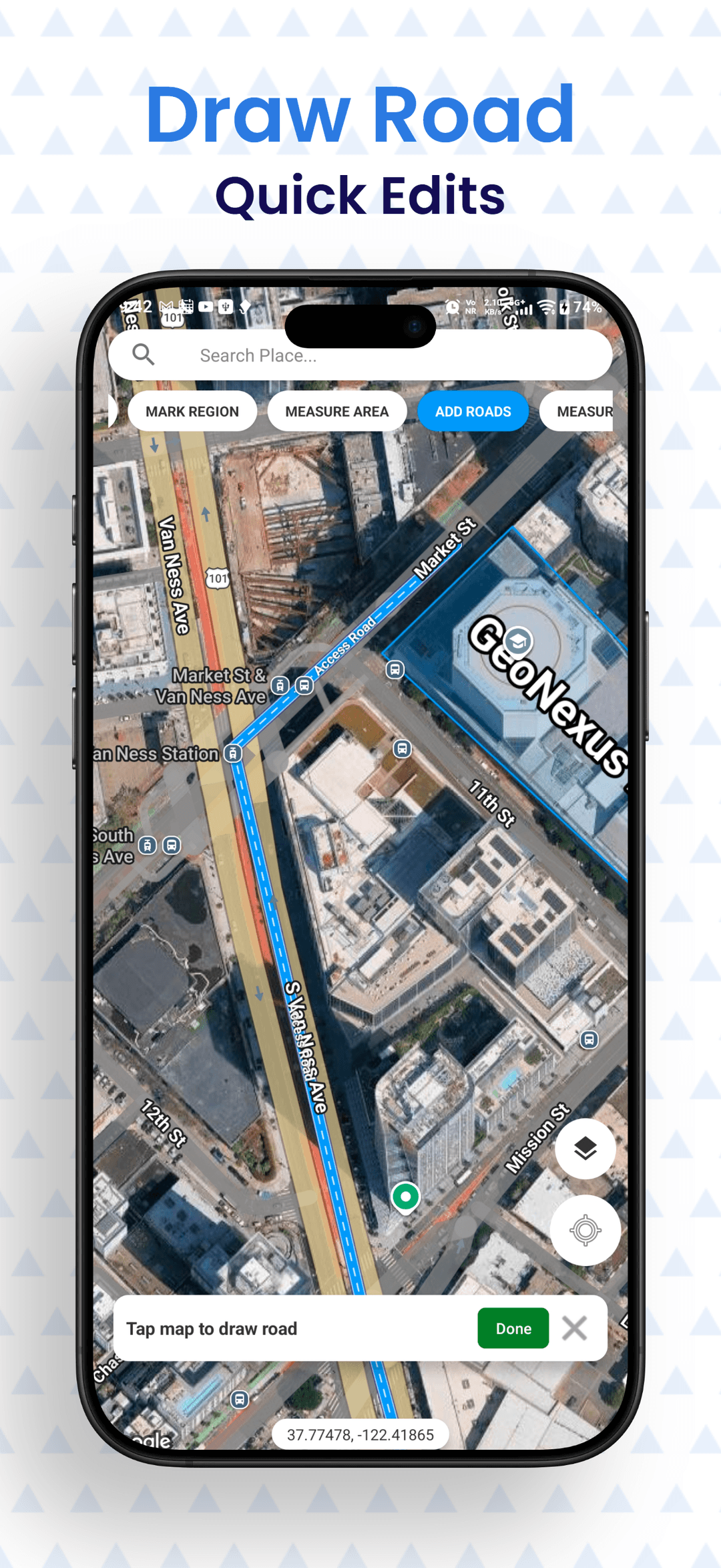 Area & Distance Measurement